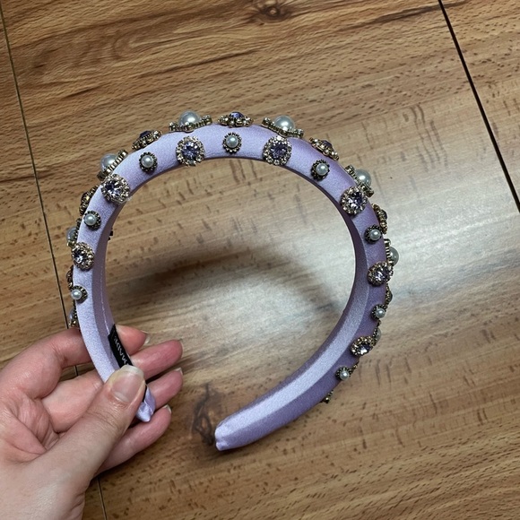 Lavender Baroque Embellished Headband